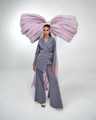 Gabardine High-Waisted Pants