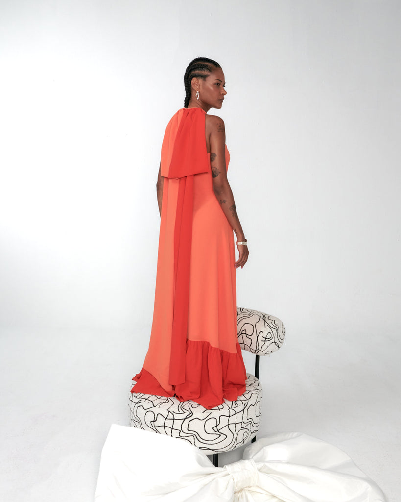 Maxi Back Bow Dress mamzi 