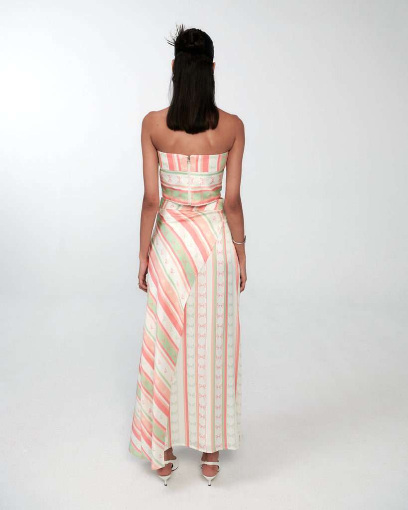 Multi Striped Bows Skirt mamzi 