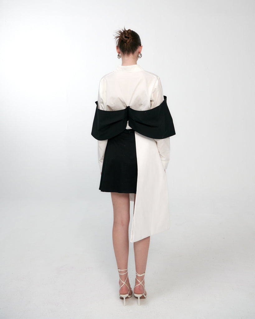 Draped Bow Shirt mamzi 