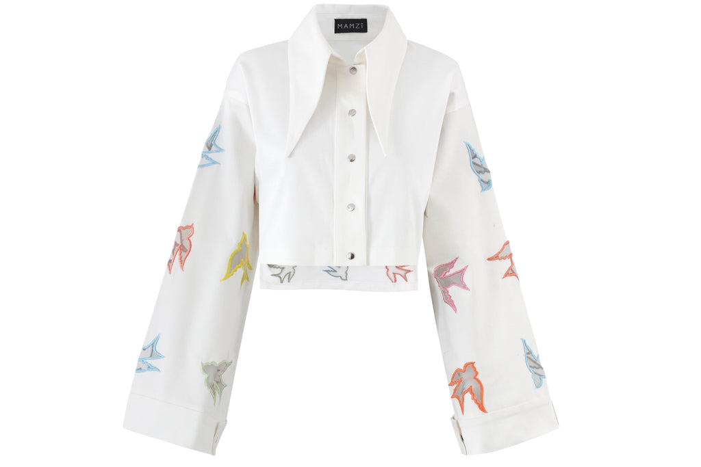 Birds Crop jacket jacket mamzi 