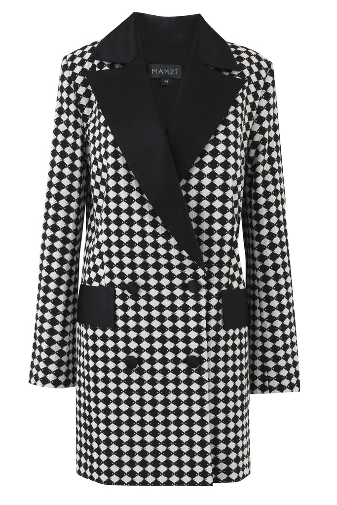 Black & White Blazer Dress Dress mamzi 