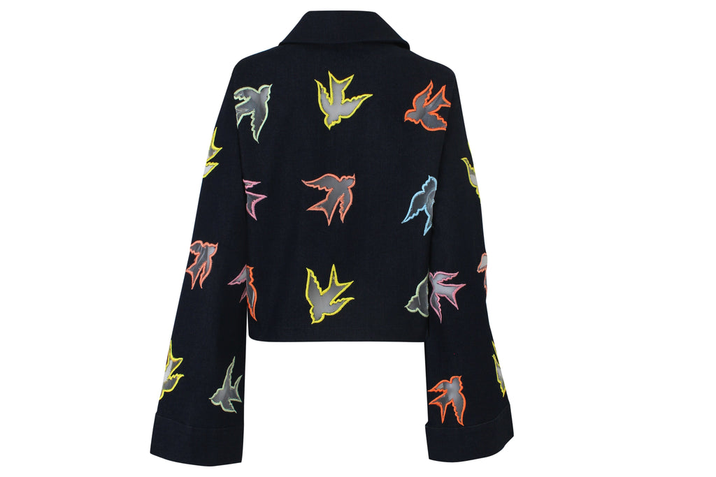 Birds Crop jacket jacket mamzi 