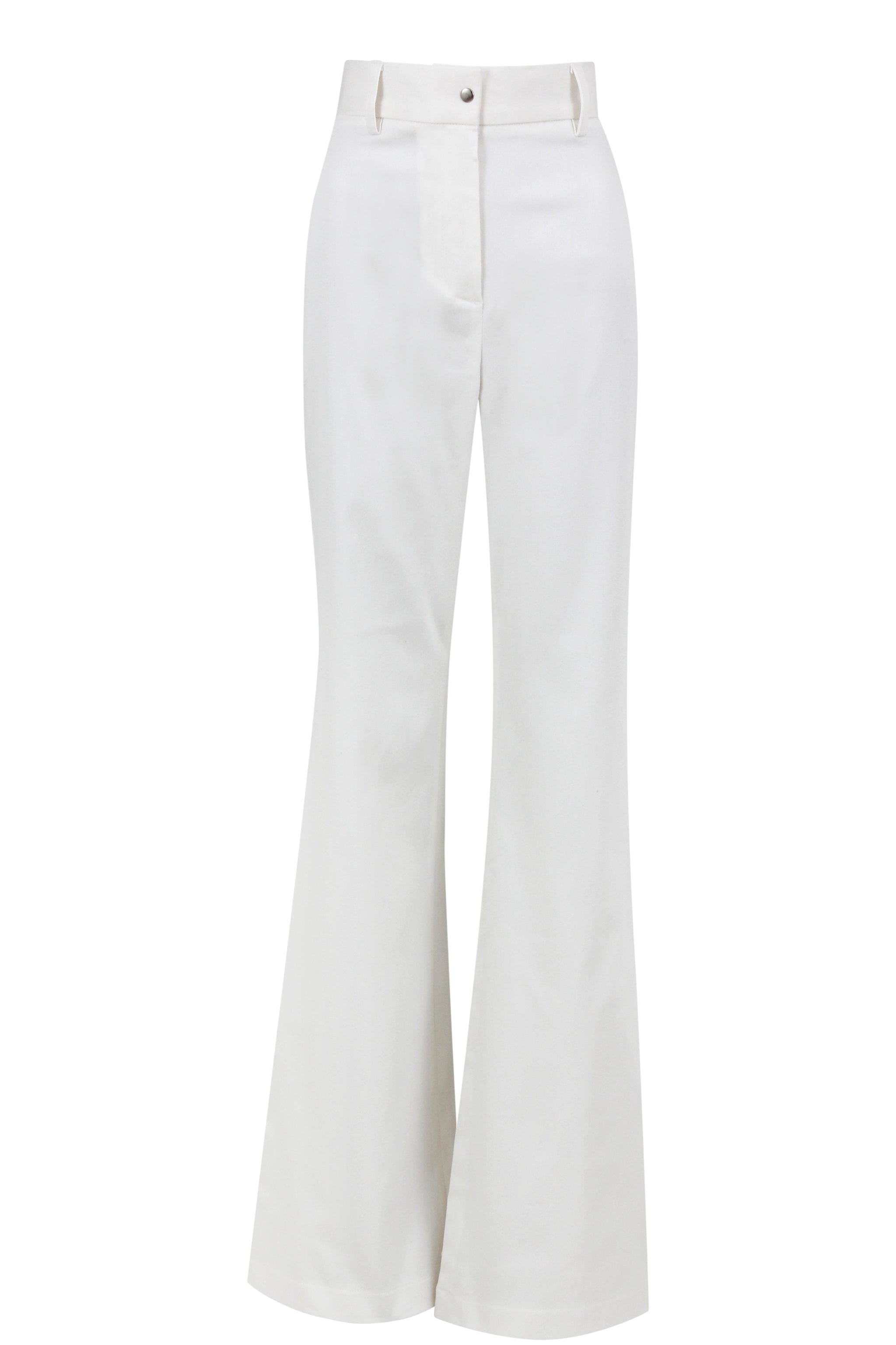 パンツ THE ANDAMANE Ivory gabardine pant (T170471ATNW050 IVORY) Tropical Weight Plain Front Gabardine Pants - Maus & Hoffman