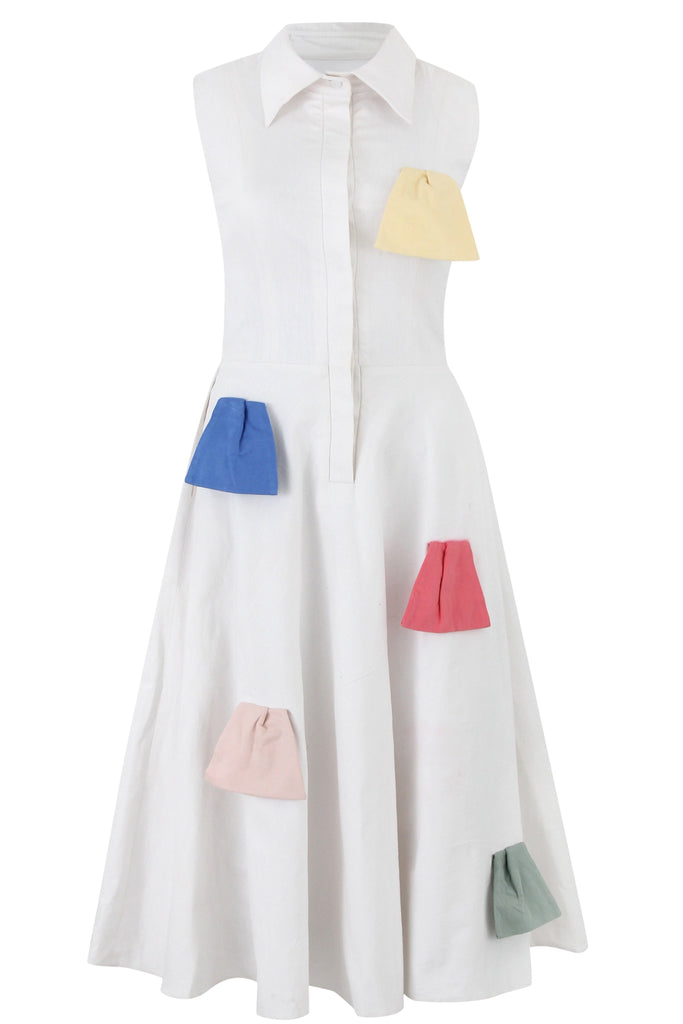 Half Bow Colorful Dress mamzi 