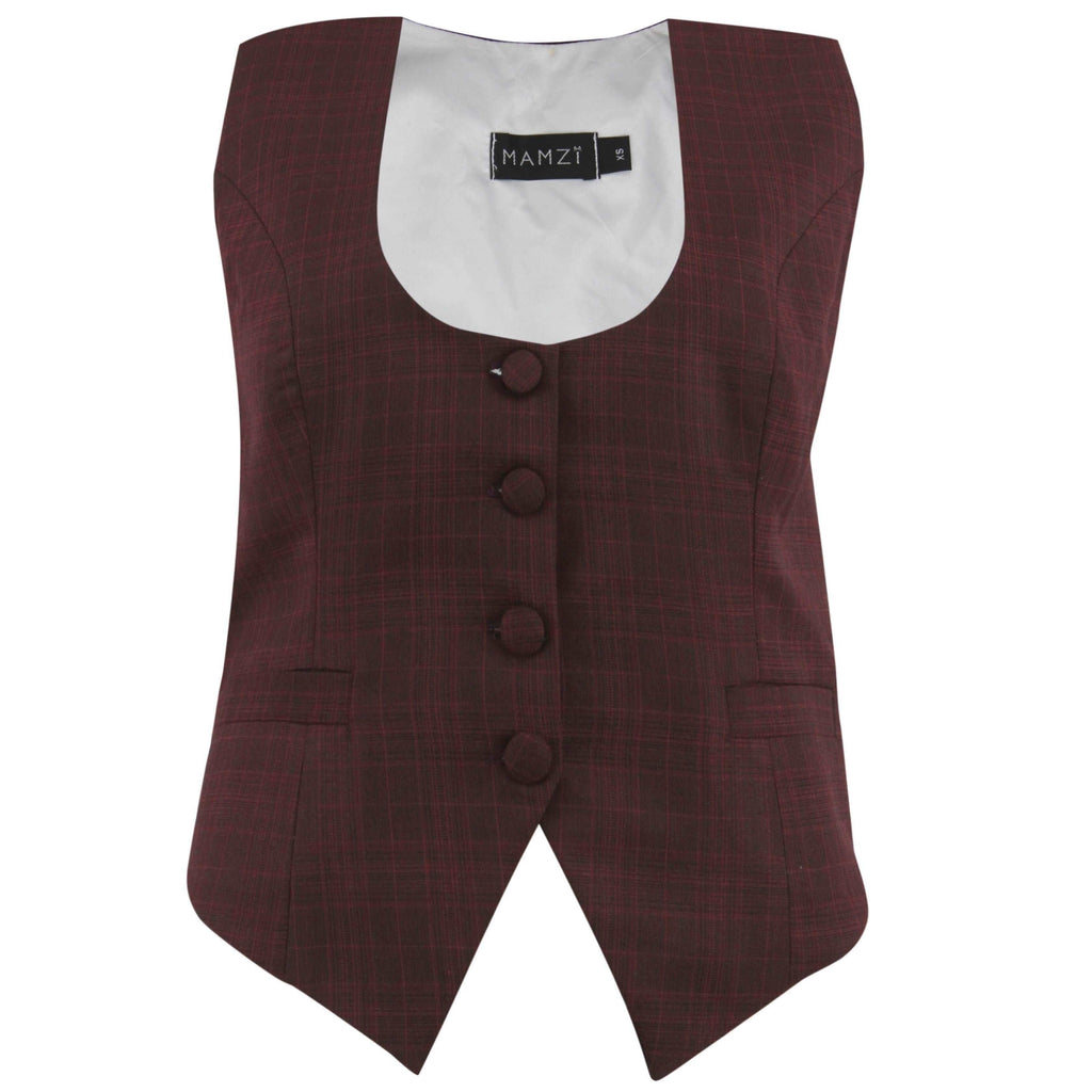 Bingly Vest Vest MAMZI Xsmall Burgundy 