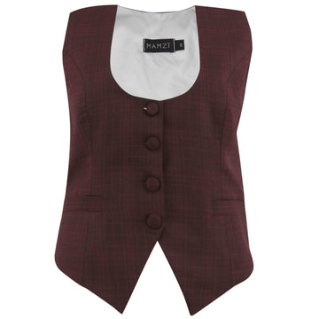 Bingly Vest Vest MAMZI Xsmall Burgundy 