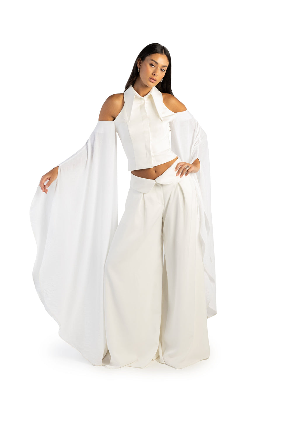 Winged Cutout Top