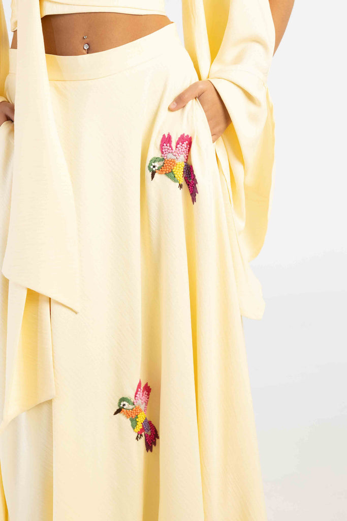 Embroidered Sunbird Skirt skirt Mamzi 