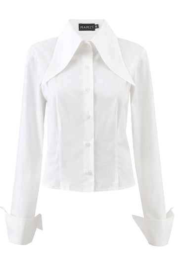 Shirt with Oversized Collar mamzi 