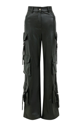 Cargo Leather Pants