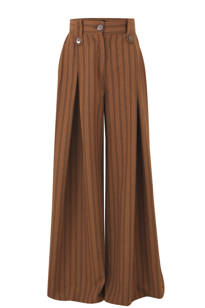 Arno Trousers pants mamzi 34 brown ( striped) 2 