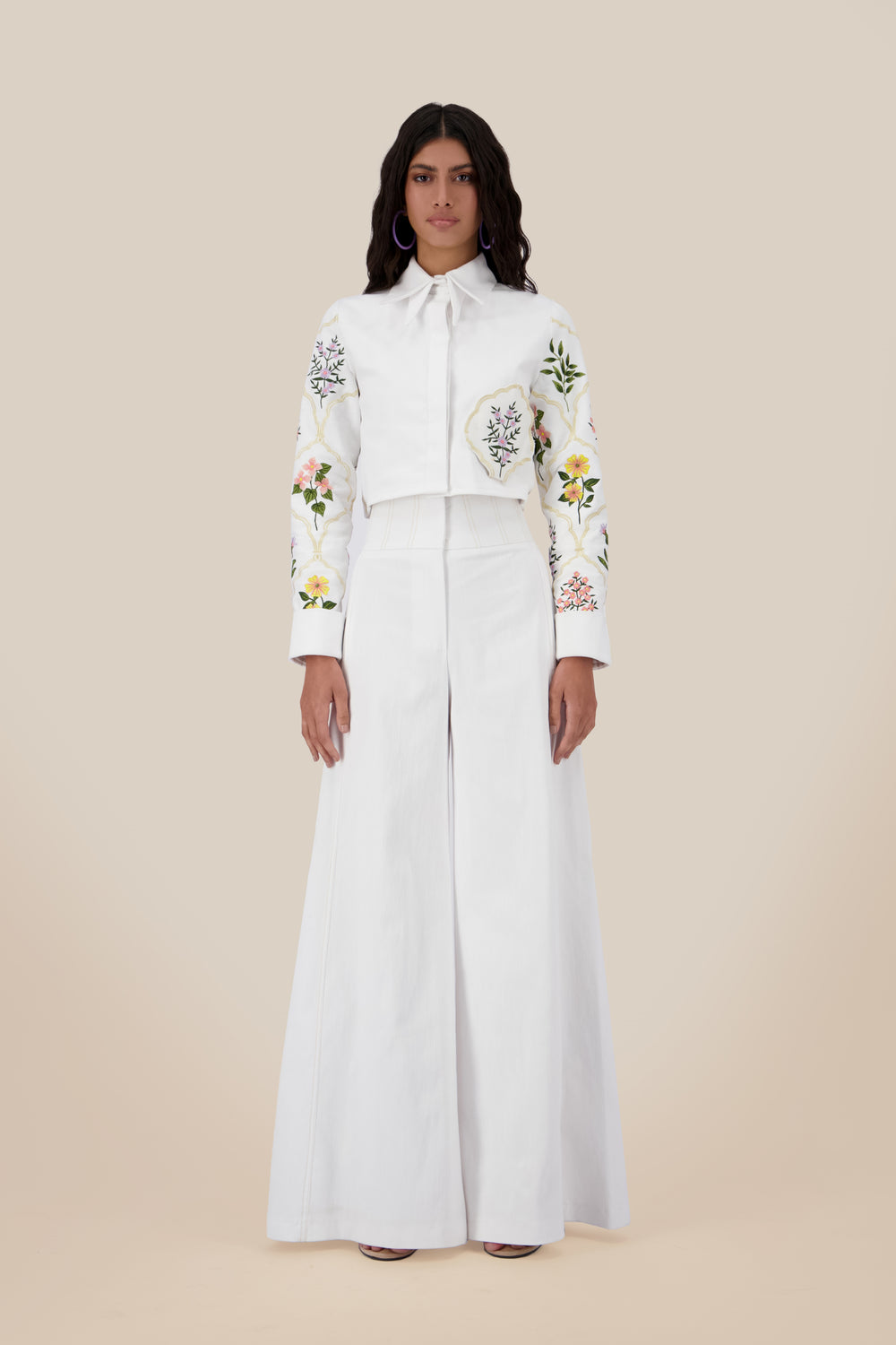 Fayoum Garden Wide-Leg Pants