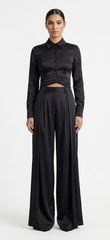 Long Sides Silk Top