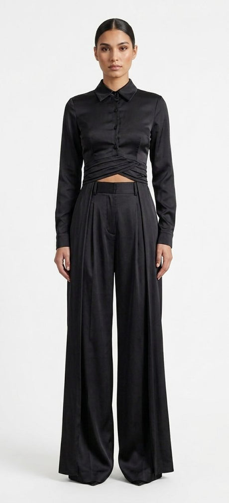 Long Sides Silk Top - mamzi