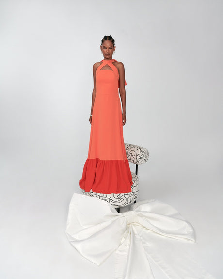 Maxi Back Bow Dress - mamzi