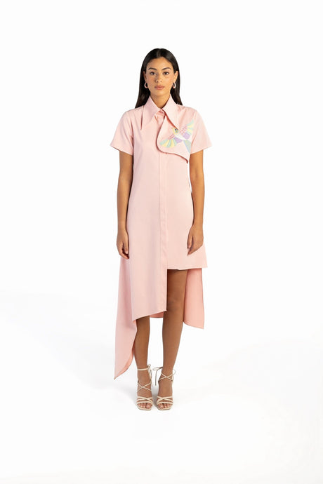 Swallow Shirt Dress - mamzi