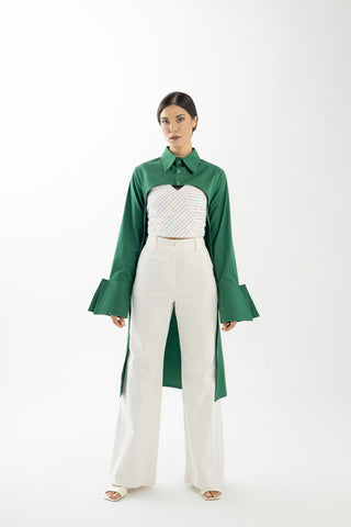 White Gabardine Pants