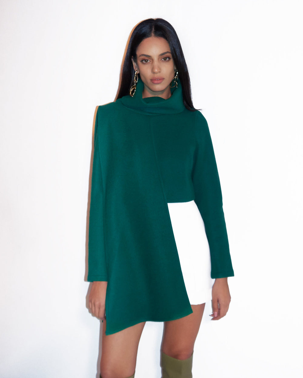 Sided turtelneck top