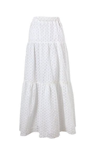 Lace Layered Skirt Skirt MAMZI Small White 