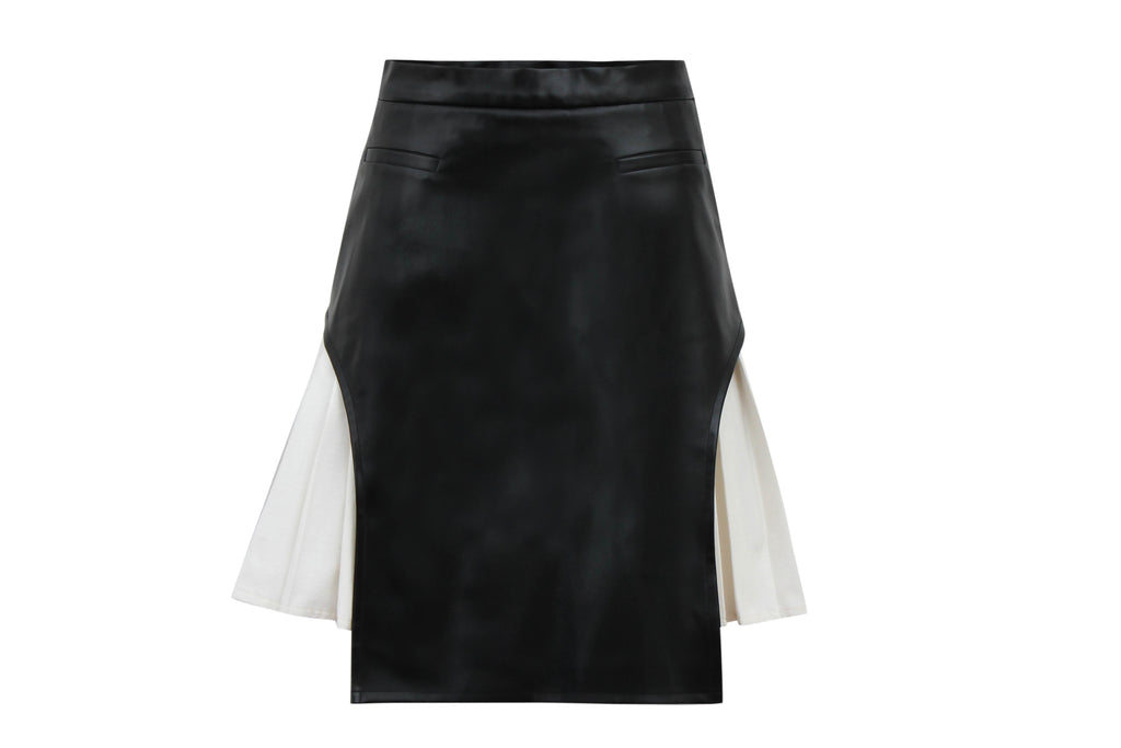 Stirrup Leather Skirt Skirt MAMZI X Small Black 