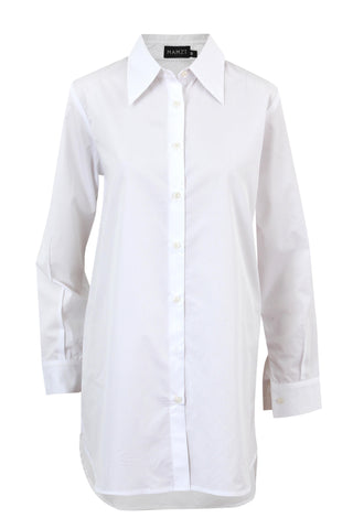 Plain Long Poplin Shirt