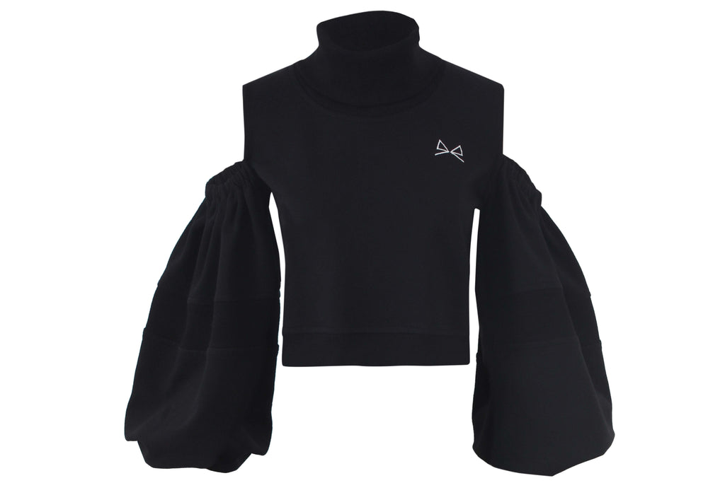 Signature Cold Cut Sweatshirt Top MAMZI L/XL Black 