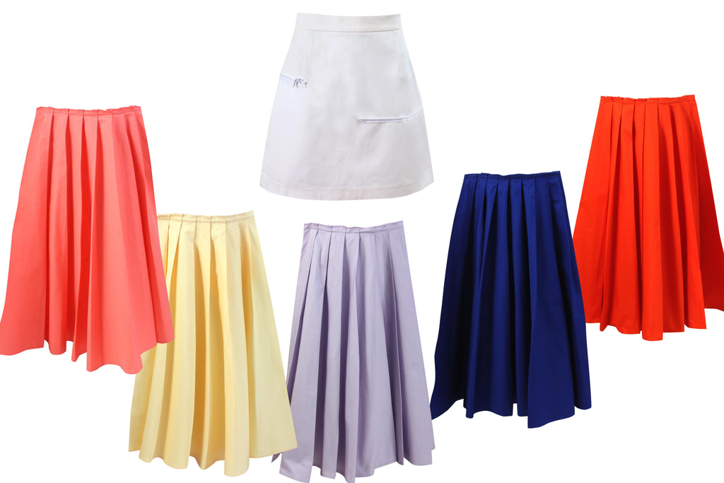 Nadeer Pleated Sides skirt layer MAMZI One Size Purple 