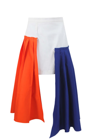 Nadeer Skirt with Two Pleated Sides