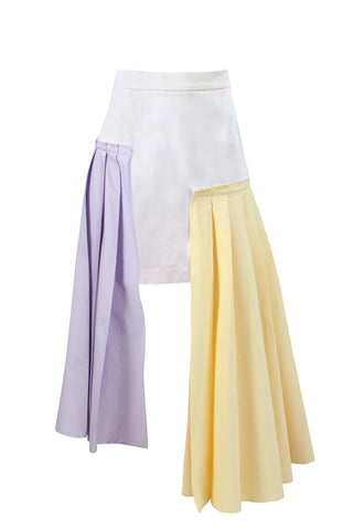 Nadeer Skirt with Two Pleated Sides