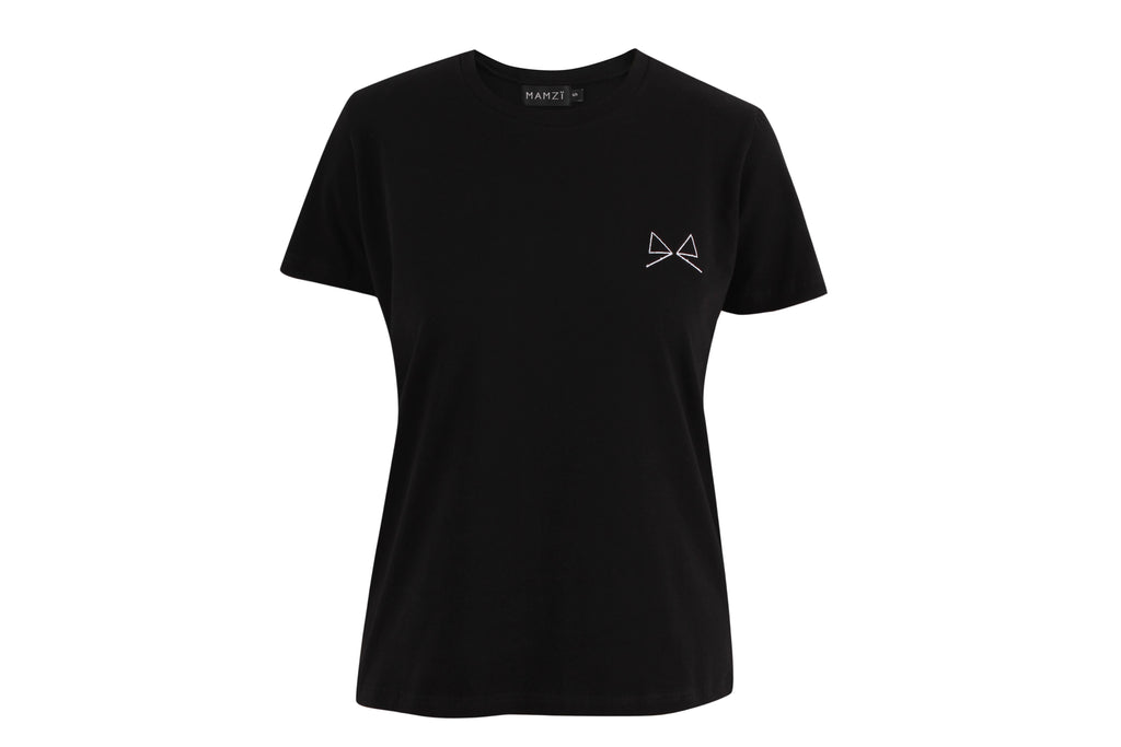 Signature T-Shirt Top MAMZI S/M Black 