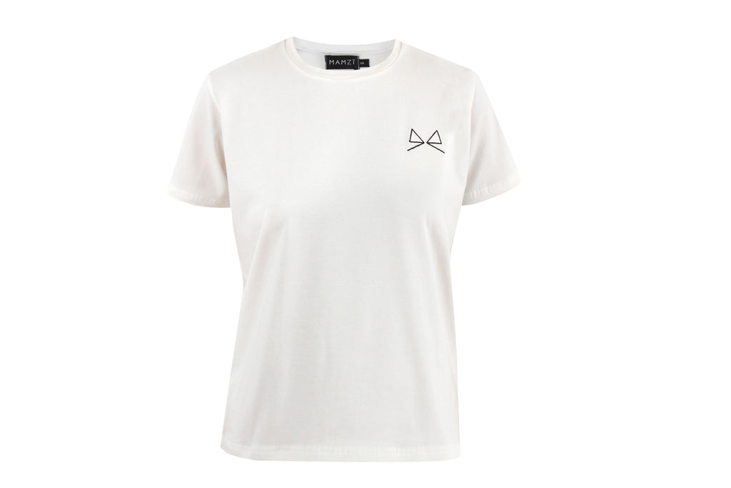 Signature T-Shirt Top MAMZI S/M White 