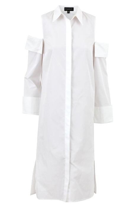 Cold Cut Shirt Dress - mamzi