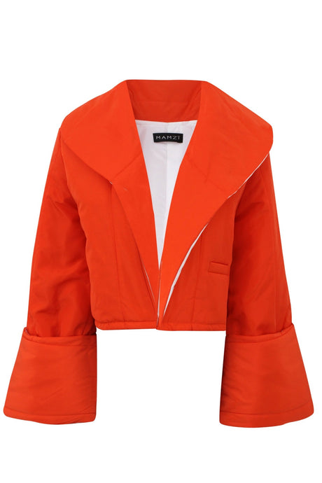 Collar Puff Jacket - mamzi