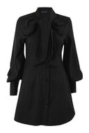 Double bow tie shirt dress - mamzi