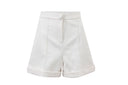 Leather cuff shorts - mamzi