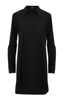 Plain Long Poplin Shirt - mamzi
